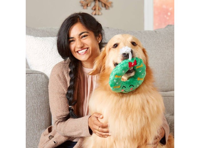 Howliday Christmas Wreath Dog Toy