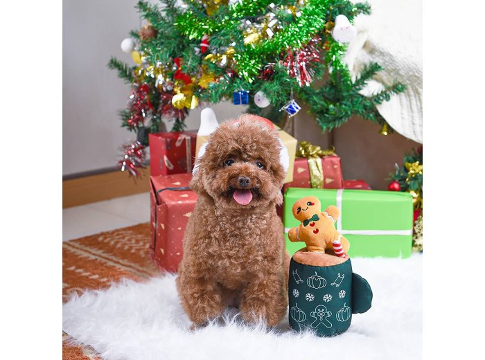 HugSmart Pet - Happy Woofmas | Gingerbread Latte