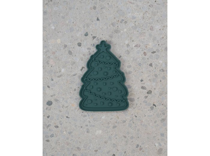 Christmas Tree Enrichment Lick Mat with Silicone Spatula