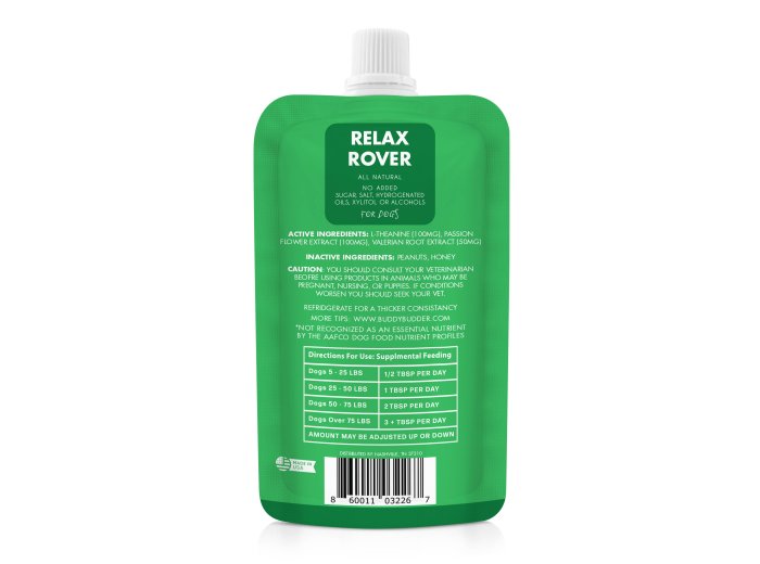 Relax Rover Buddy Budder 12pk  ( 4oz Squeeze Packs)