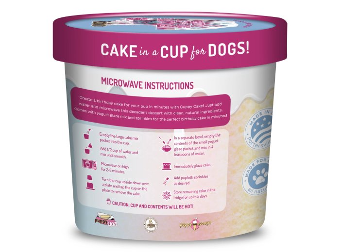 Cuppy Cake - Microwave Dog Birthday Cake in A Cup