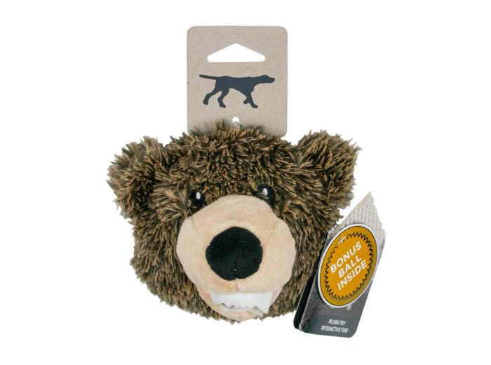 2-in-1 Grizzly Fetch Ball Dog Toy