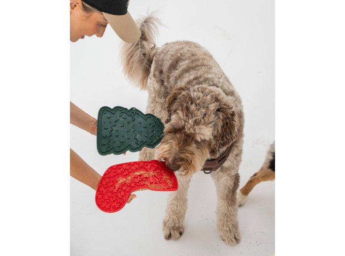 Stocking Enrichment Lick Mat with Silicone Spatula