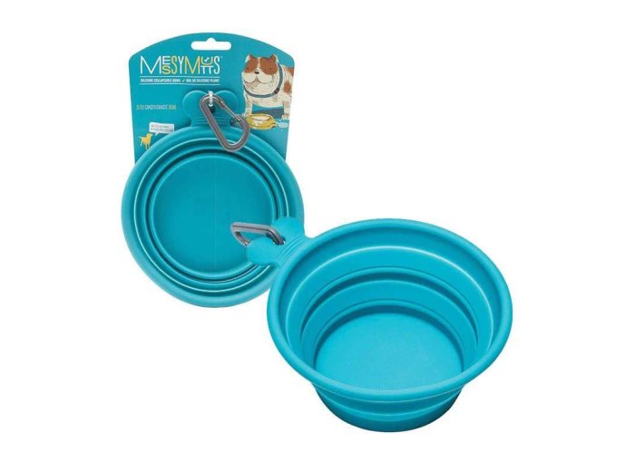 Messy Mutts Silicone Collapsible Bowl Blue