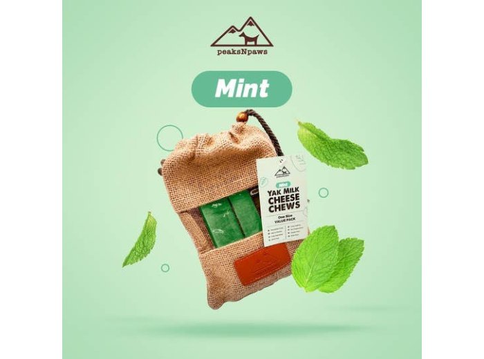 Mint Yak Milk Chews - Large Sized Value Pack - 3 Count