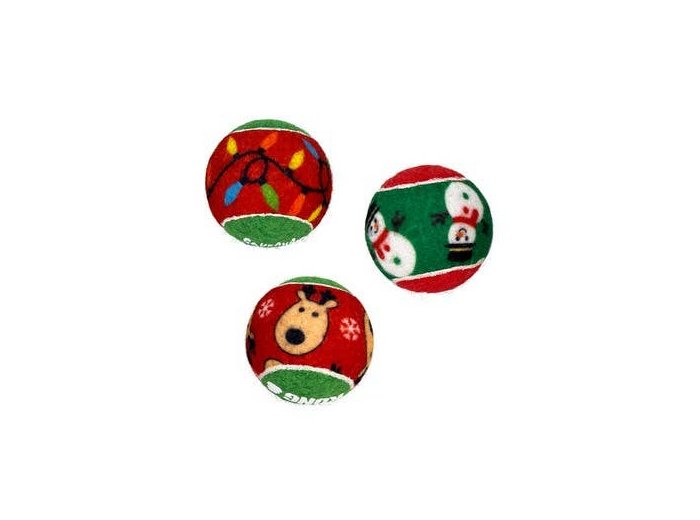 KONG Holiday SqueakAir® Balls 6-pk Sm
