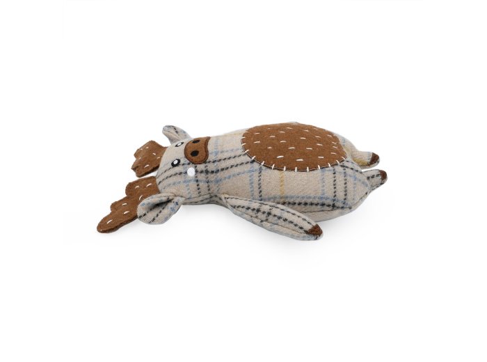ecoZippy Cotton Cuddler - Moose - Dog Toy