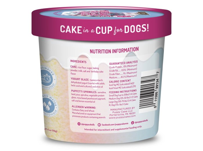 Cuppy Cake - Microwave Dog Birthday Cake in A Cup