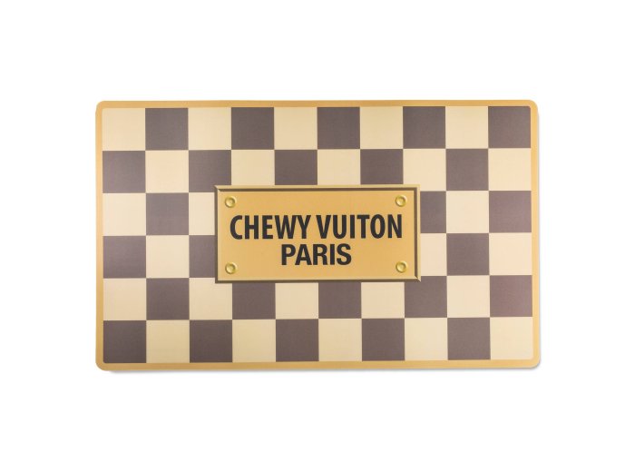 Checker Chewy Vuiton Placemat - Dog Mat