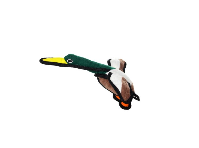 Tuffy Jr Barnyard Duck, Durable, Tough, Squeaky Dog Toy