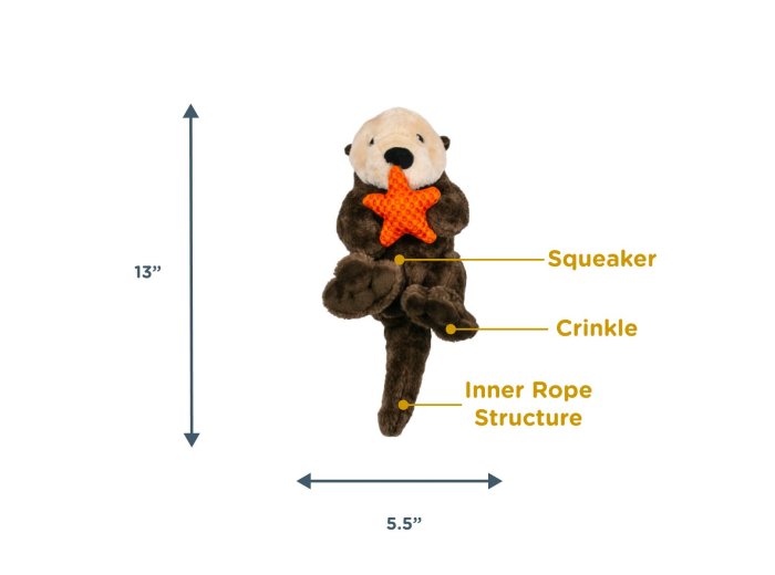 Otter Rope Body Dog Toy