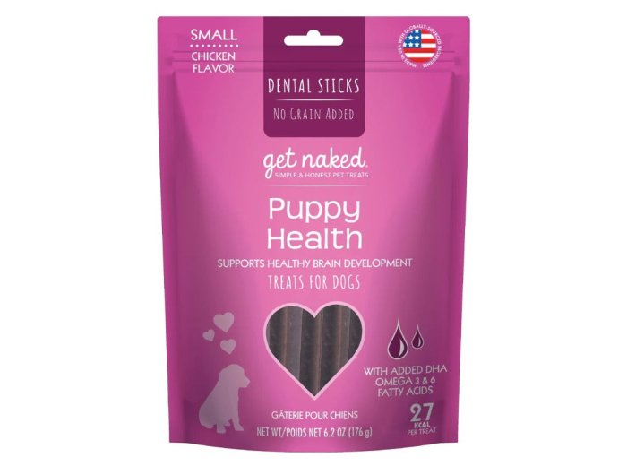 Get Naked Puppy Health Grain-Free Dental Stick Dog Treats Chicken 1ea/6.2 oz, SM