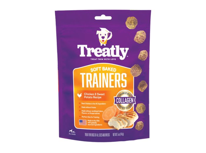 Treatly Soft Baked Trainers Dog Treats Chicken & Sweet Potato, 1ea/5oz.