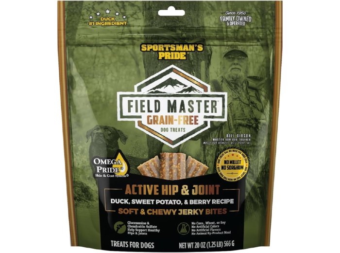 Field Master Active Hip & Joint Grainfree Dog Treats Duck/Sweet Potato/Berry 20oz.