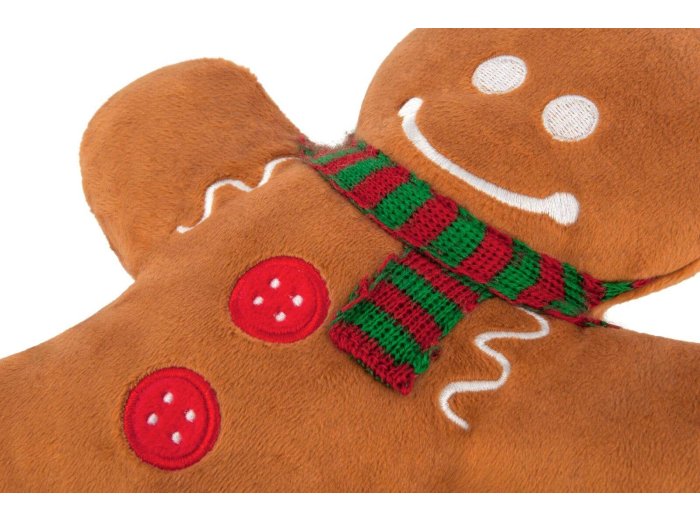 Holiday Classic Gingerbread Man - Pet Plush Toy for Dogs