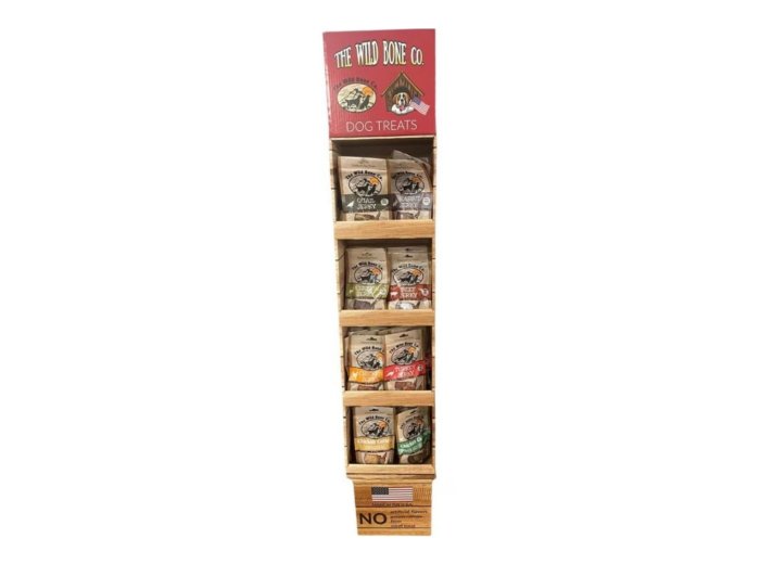 The Wild Bone Co. Jerky Treat Display Assorted 48 Pc