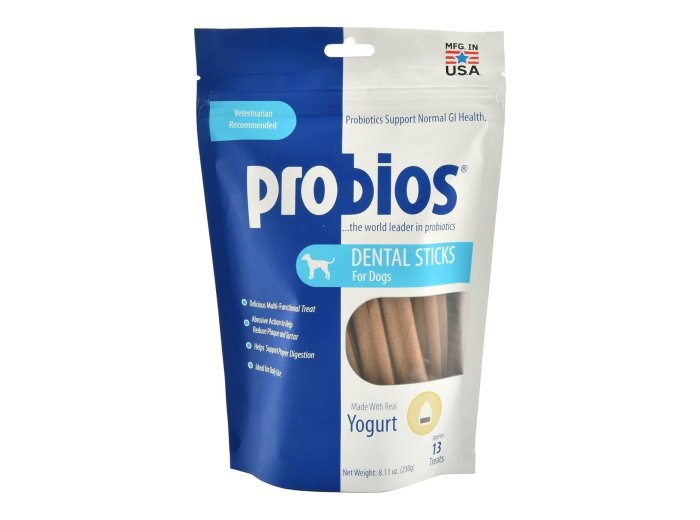 Probios Dental Sticks for Dogs Yogurt 8.11oz.-13 Pk
