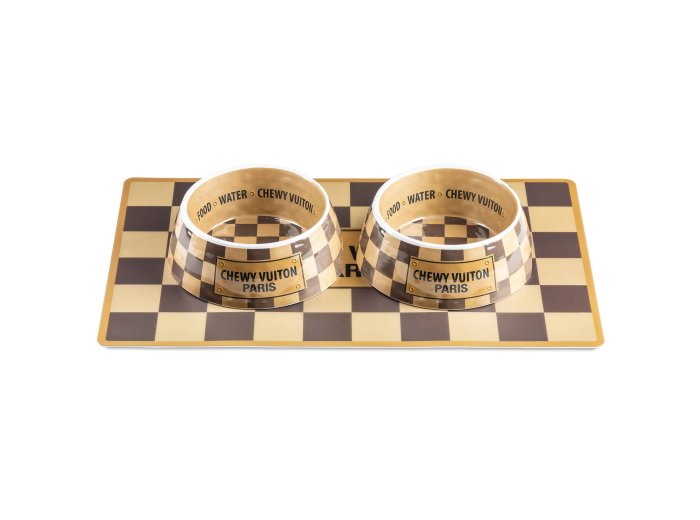 Checker Chewy Vuiton Placemat - Dog Mat