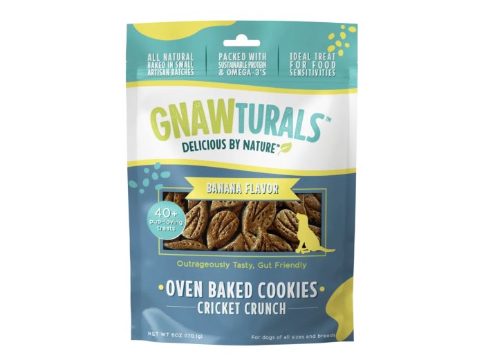 Gnawturals Oven Baked Cookies Cricket Crunch Peanut Butter 6oz. 40 Count