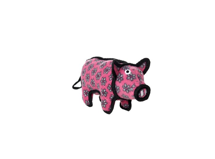 Tuffy Jr Barnyard Pig, Durable, Tough, Squeaky Dog Toy