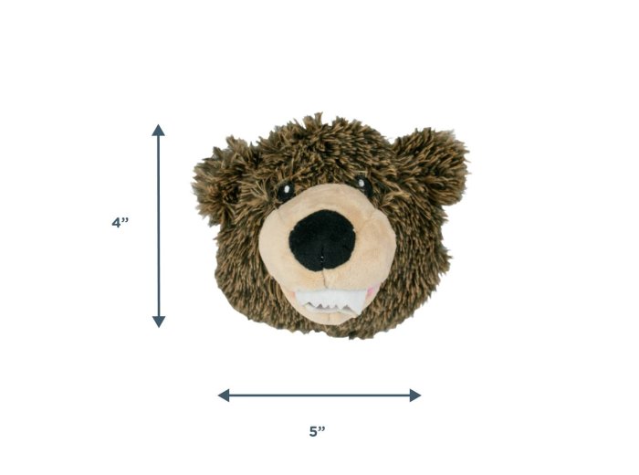 2-in-1 Grizzly Fetch Ball Dog Toy