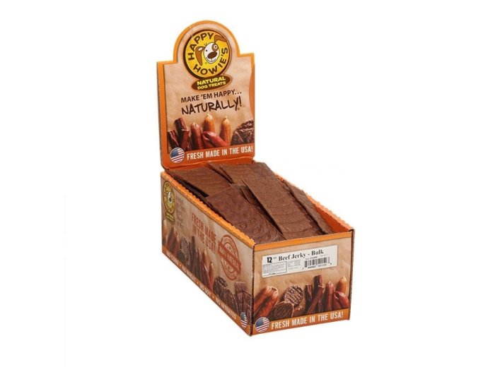 Happy Howie Dog Beef Jerky 12 Inch 90 Pack
