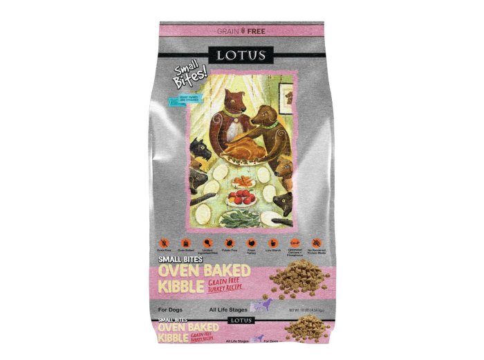 Lotus Dog Adult Grain Free Small Bite Turkey 10Lb