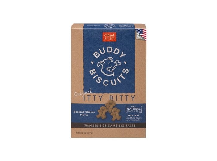 Cloud Star Original Itty Bitty Buddy Biscuits With Bacon and Cheese Dog Treats; 8-Oz. Box