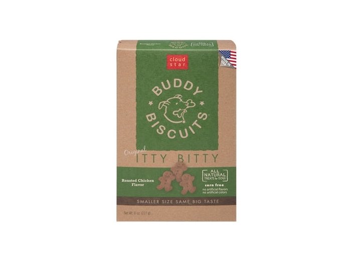 Cloud Star Original Itty Bitty Buddy Biscuits With Roasted Chicken Dog Treats; 8-oz. Box