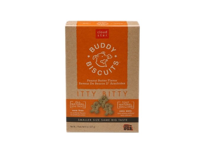 Cloud Star Original Itty Bitty Buddy Biscuits With Peanut Butter Dog Treats; 8-Oz. Box