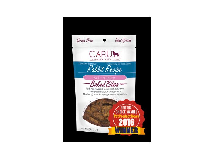 Caru Dog Natural Rabbit Treats Bites 4oz.