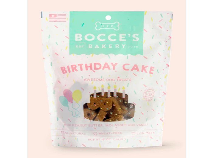 Bocce's Bakery Dog Birthday Cake Biscuits 5oz.