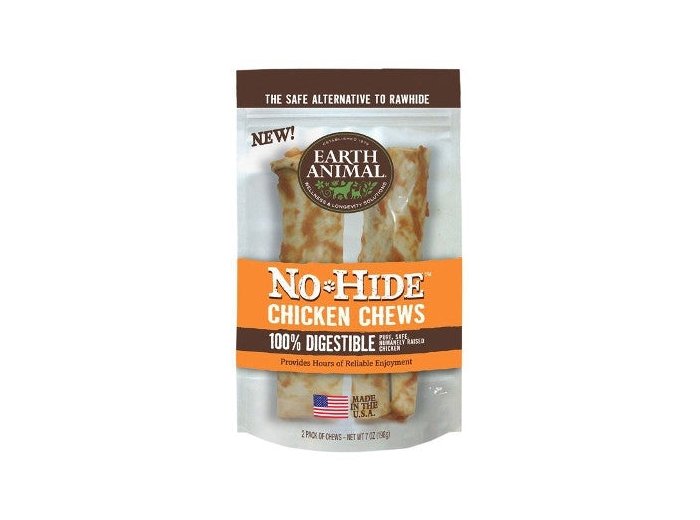 Earth Animal No Hide Chicken Chews Dog Treats; 7 Inch; 2 Pack