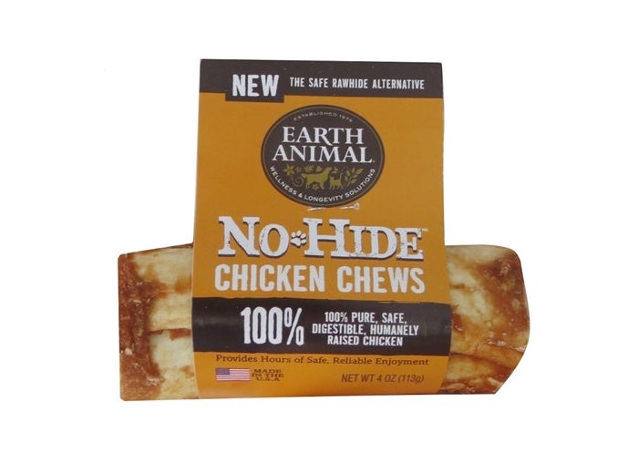 Earth Animal No Hide Chicken Chews Dog Treats, 4 Inch (Case Of 24)