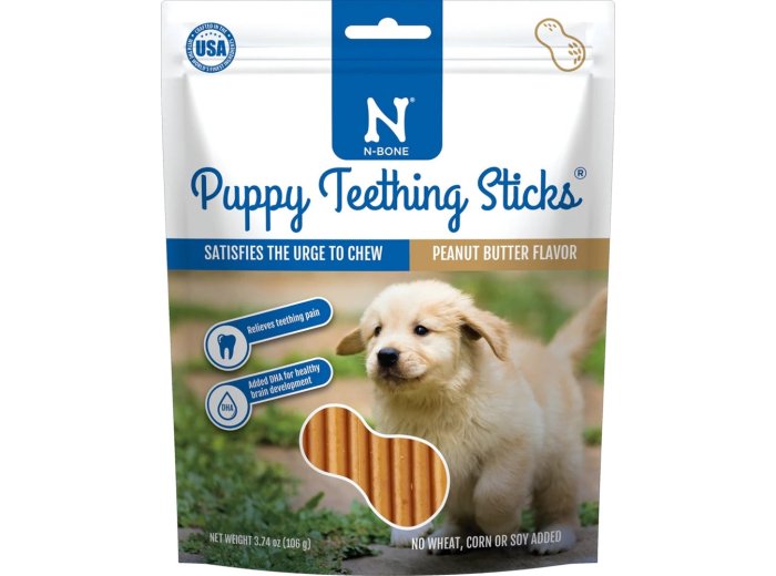 Nbone Puppy Teething Sticks Peanut Butter 17Ct