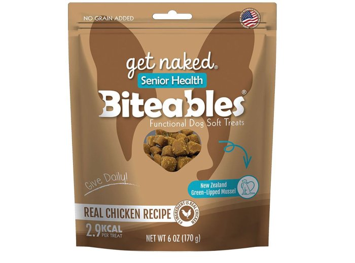 Get Naked Dog Biteables Senior Health Functional Soft Treats 6oz.