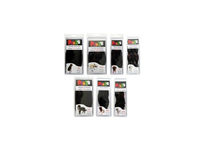 Pawz Dog Boots in Black Tiny