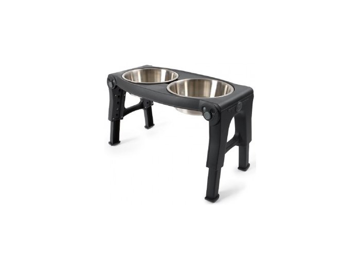 Dexas Adjustable Height Pet Feeder Stainless Steel