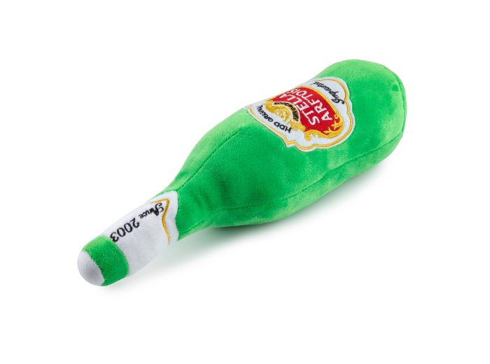 Stella Arftois Beer Bottle Squeaker Dog Toy