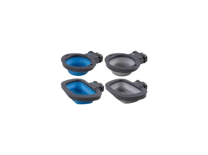 Dexas Collapsible Kennel Bowl 1 Cup Light Grey