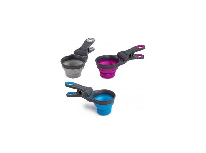 Dexas Collapsible KlipScoop .5 Cup Pro Blue