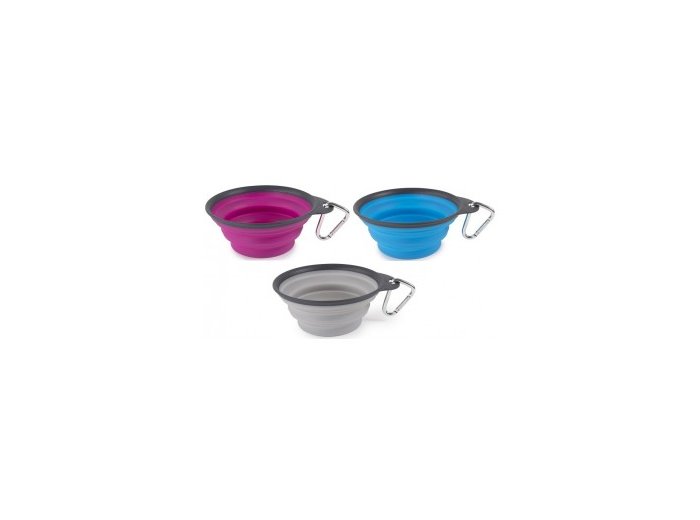 Dexas Collapsible Travel Cup with Carabiner 2 Cup Pro Blue