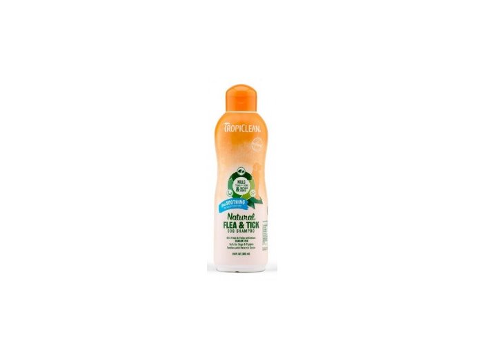TropiClean Natural Flea & Tick + Soothing Shampoo 20 oz