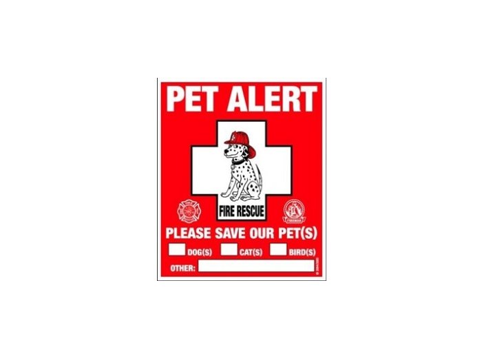 Rescue Rover Pet Safety Window Decal 2pk