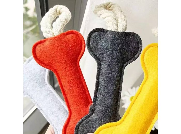 Bone Shape Soft Plush Stocking Stuffer Dog Toy