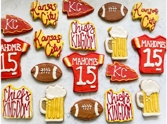 Sports Season Cookies Arrowhead Packaged