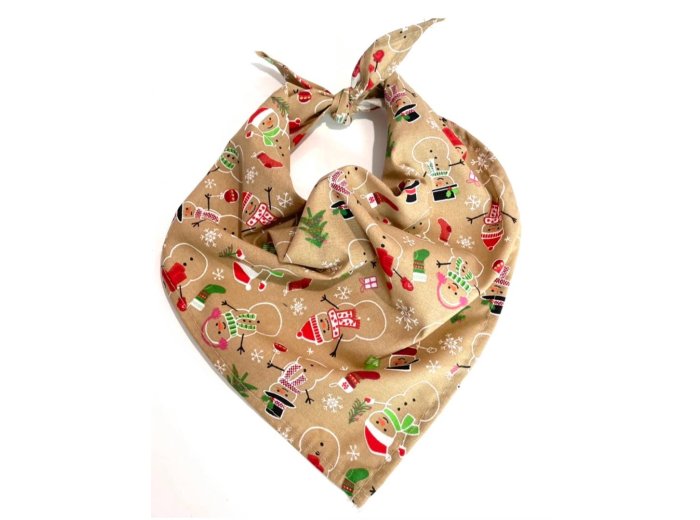Christmas Pet Bandanas - assorted patterns Large