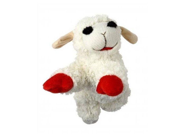 Multipet Lamb Chop Plush Dog Toy 6"