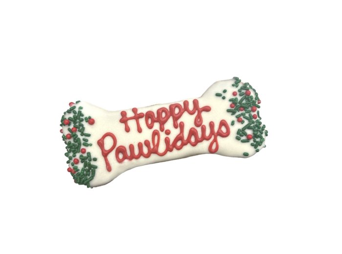 Paws Gourmet Bakery Holiday Happy Pawlidays Bone
