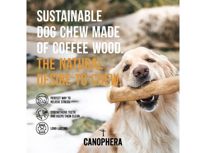 Dog Chew Stick Made of Coffee Wood.